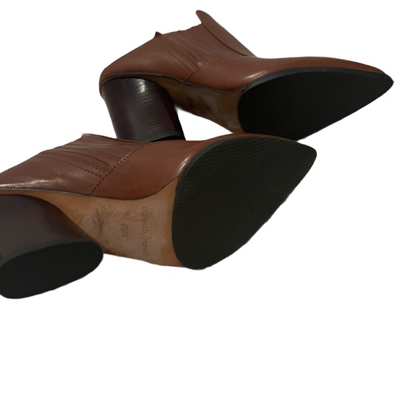 Donald J. Pliner Leather Pointed Toe Women's Mules Booties SZ: 6.5 Worn 1x - Picture 3 of 4